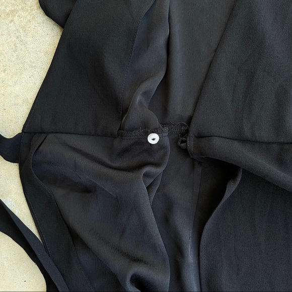 TOPSHOP Dolman Short Sleeve Wrap Dress Size 4 - Picture 6 of 6